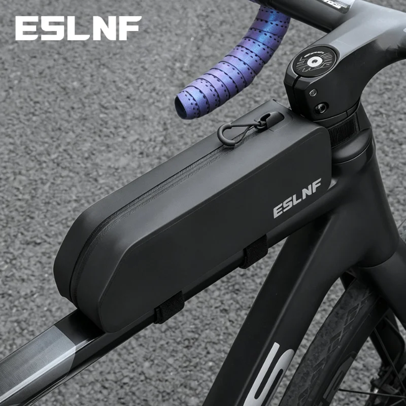 AliExpress ESLNF Bicycle Front Tube Bags MTB Frame Bag MTB Road Bike Large Capacity Durable Waterproof Front Frame Package Cycling Tube Bag