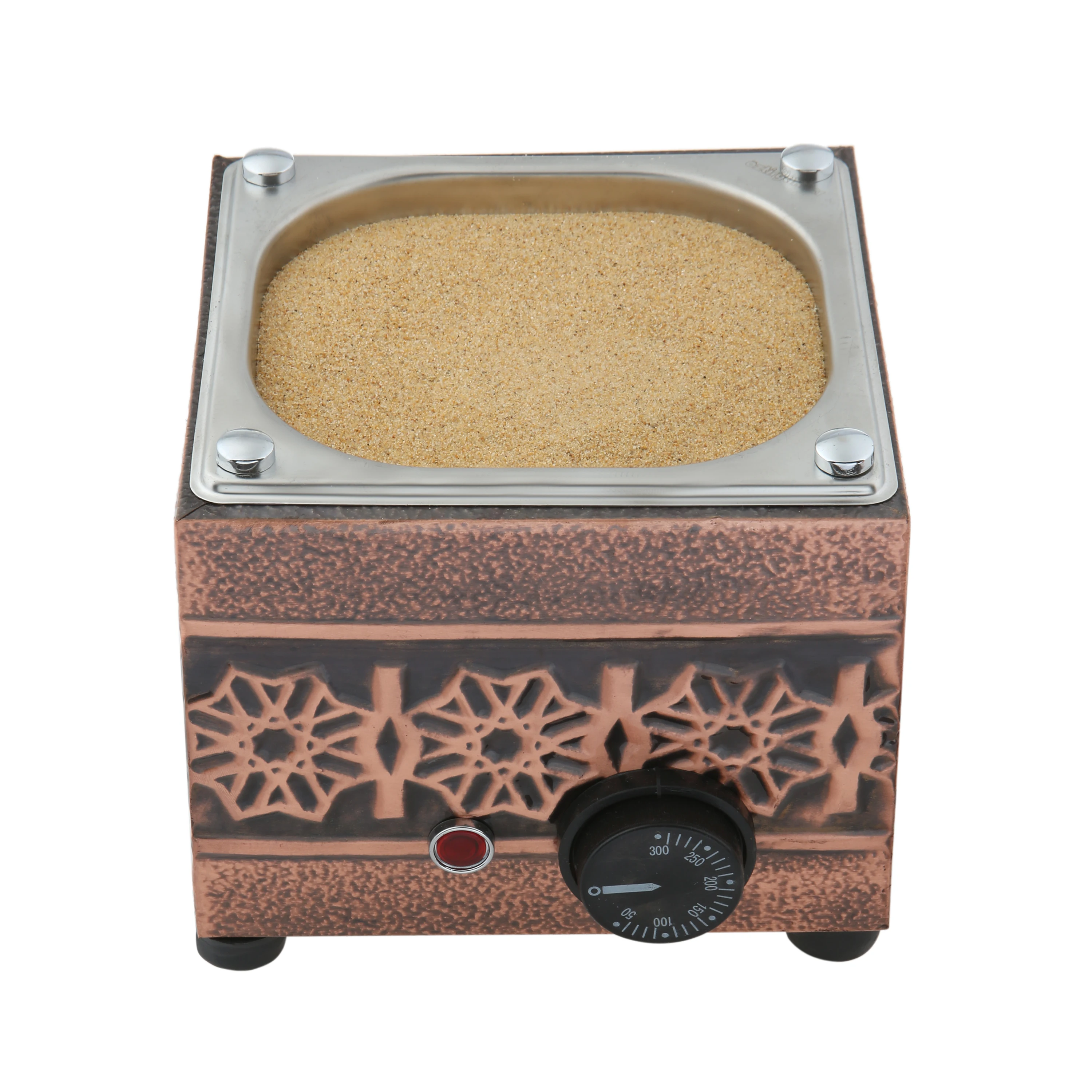 Authentic Turkish Copper Electric Hot Sand Coffee Maker Square Heater Machine 110V - 220V