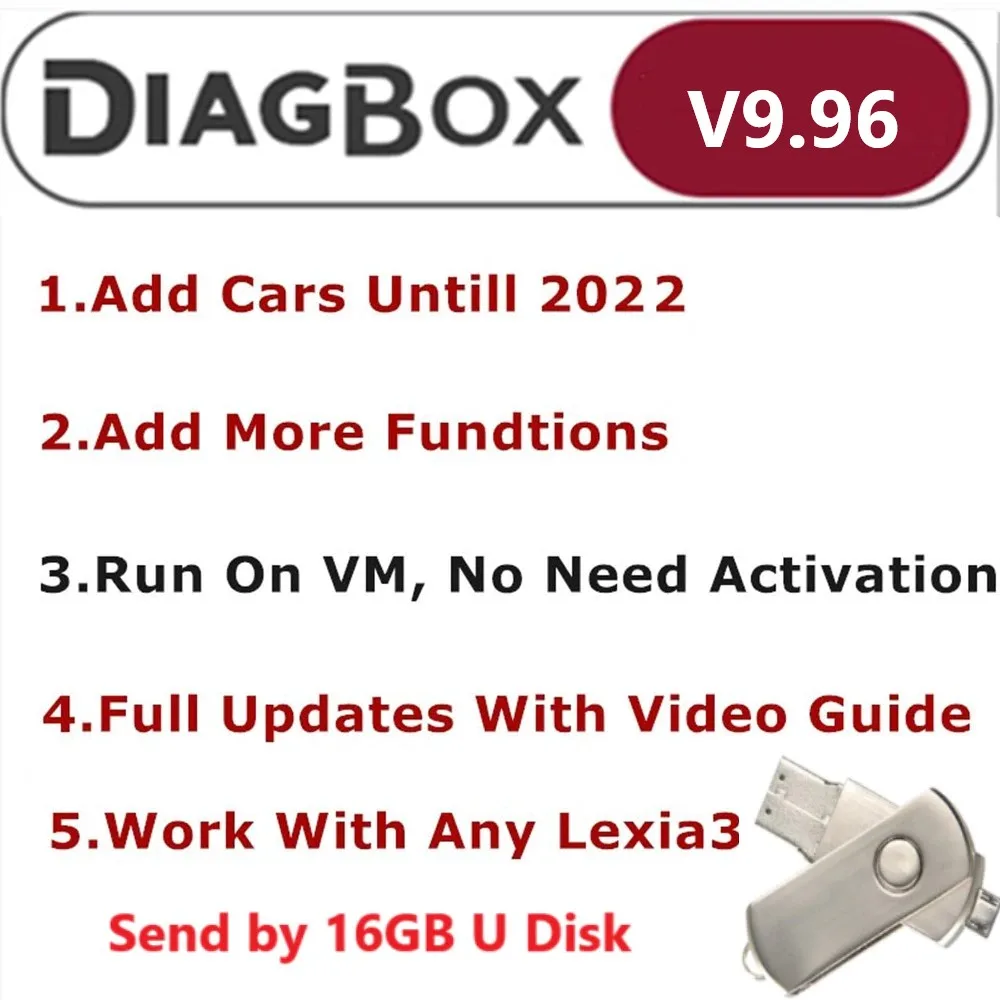 Diagbox V9.96 V9.91 V9.68 V8.55 Full Update For Lexia3 PP2000 Lexia-3 Diagbox 9.96 For Citroen/Peogeot Diagnostic Tool To 2022