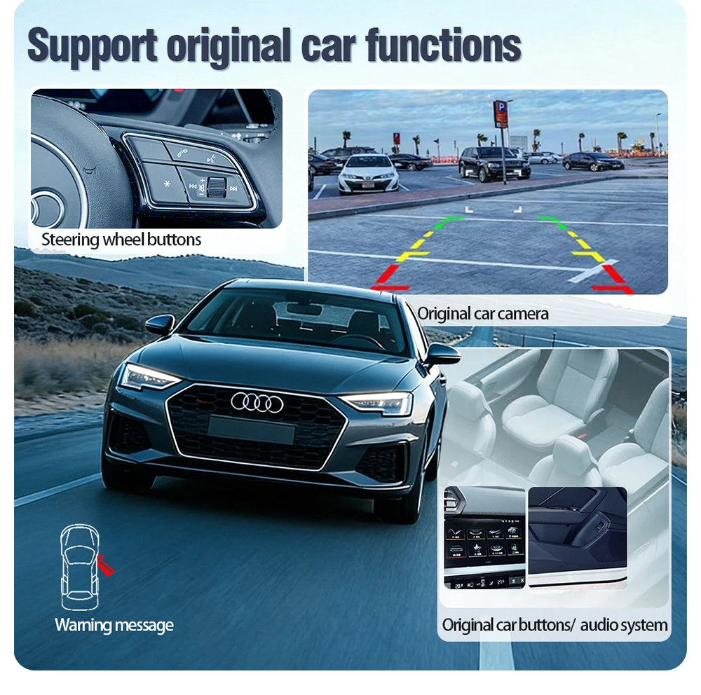 AUTOTOP Drahtlose CarPlay Android Auto für Audi A3 A4 A5 Q5L S5 MIB3 2020-22 Unterstützung Reverse Kamera Mirrorlink Airplay USB Player – Detail 5