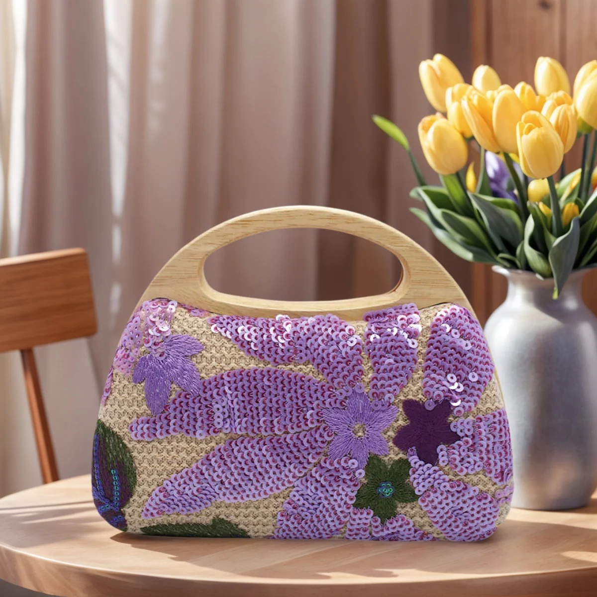 

Женский пляжный соломенный клатч с блестками и блестками, кошелек ручной работы, летняя вечерняя сумочка с верхней ручкой для отпуска, путешествий