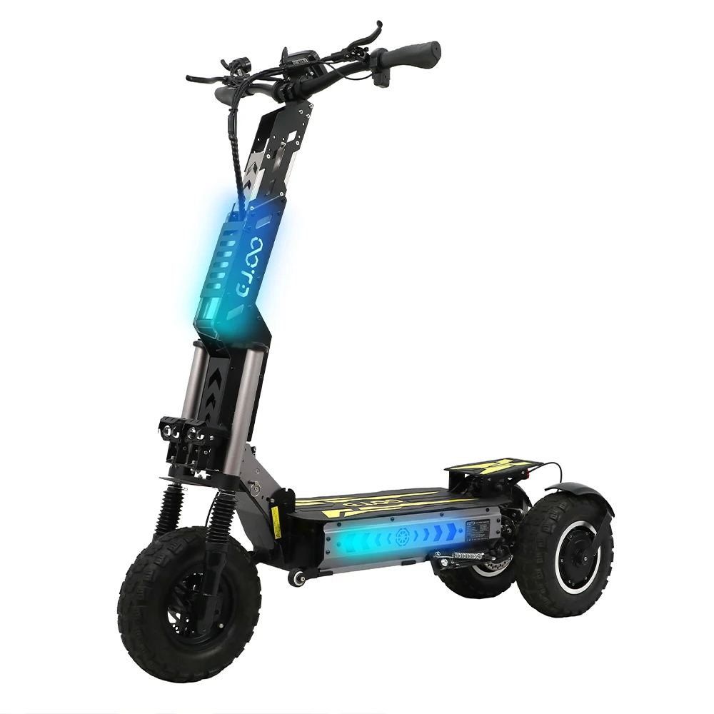 Trottinette électrique OOTD T30, moteur 3200W, pour trajets urbains, 60V 31.2Ah, vitesse maximale 55 km/h, pneus tout-terrain 13 pouces.