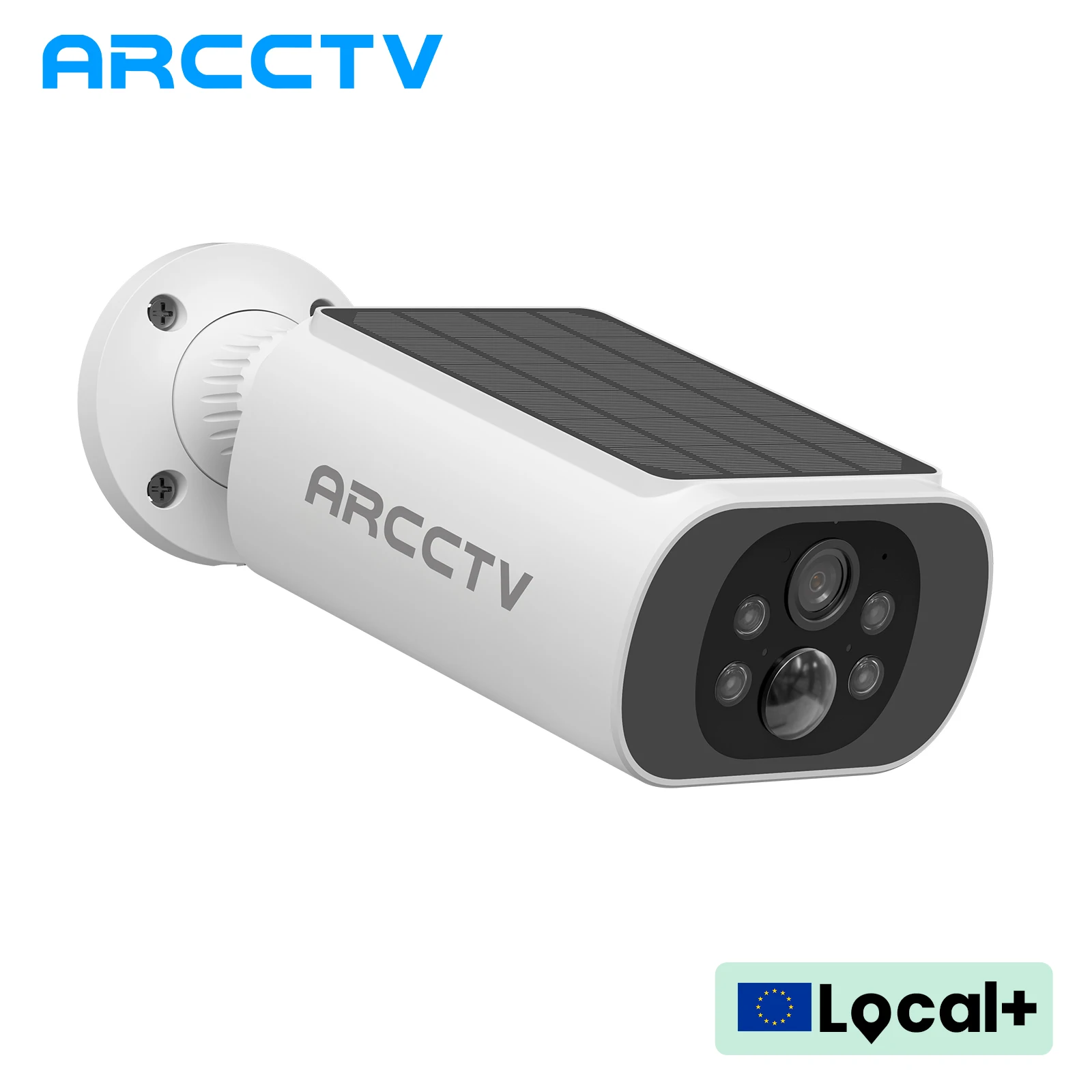 ARCCTV 2K كاميرا واي فاي تعمل بالطاقة الشمسية بطارية مراقبة خارجية كاميرا لا سلكية كشف الإنسان اتجاهين الحديث HD اللون للرؤية الليلية