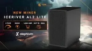 A1 BUY 3 GET 2 FREE New IceRiver AL2 Lite 2Th/s 500W Alephium Miner ALPH Mining Asic Crypto Miner Blake3