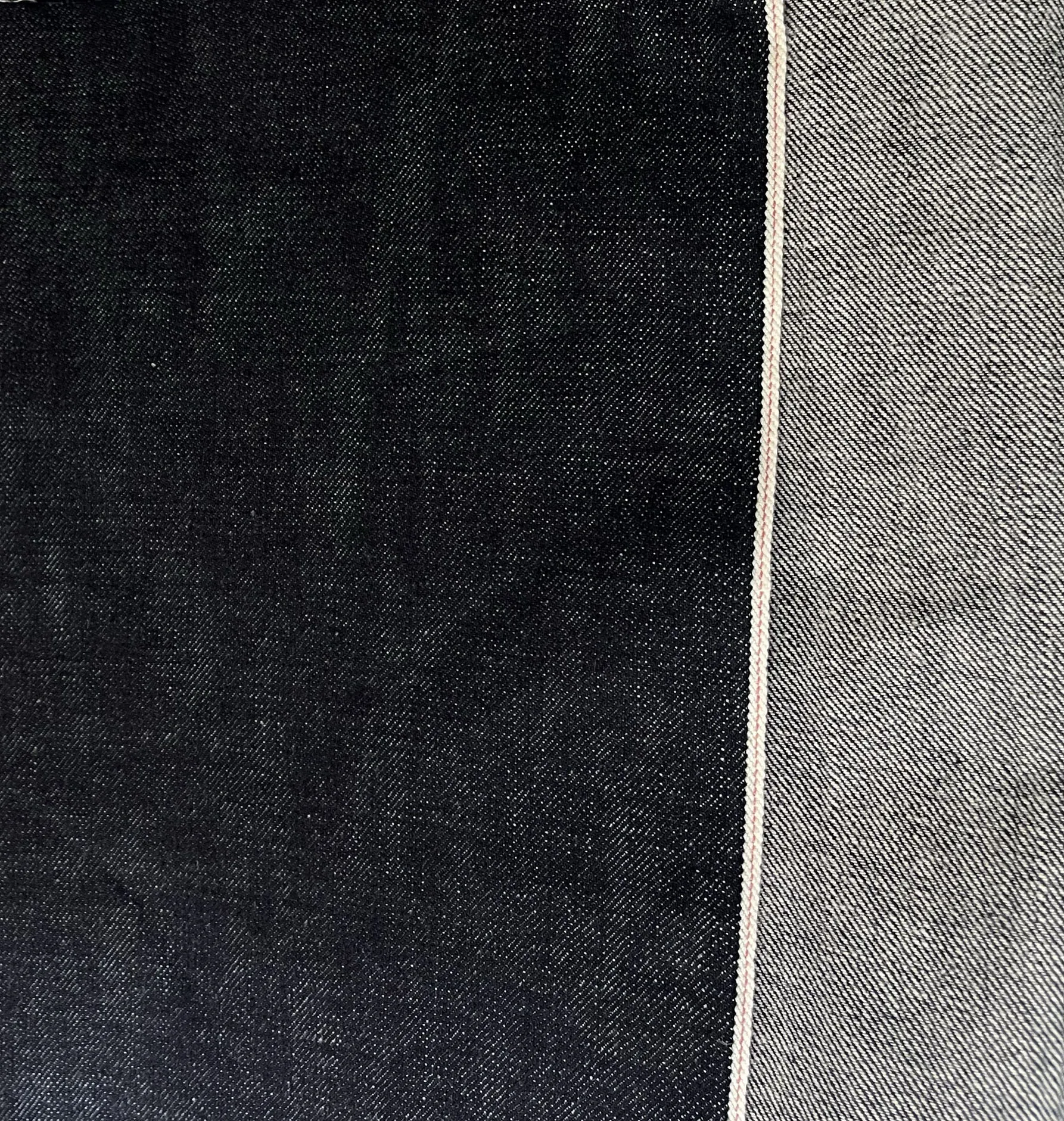 

15oz Dark Blue Cotton Jean Jacket Pink Selvedge Denim Fabric By The Yard Custom Selvage Jeans Cloth Wholesale W3627371-2