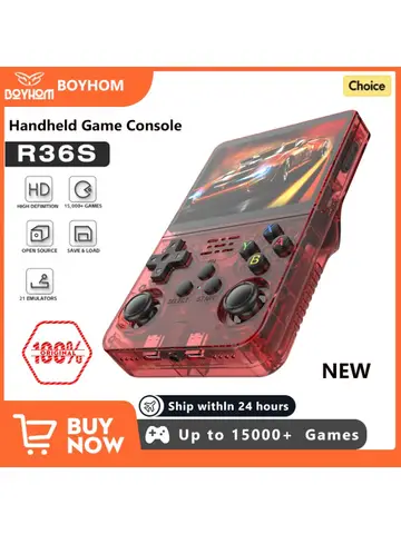 NEW R36S Retro Handheld Game Console Linux System 3.5 Inch IPS Screen Portable Pocket Video Player 64GB 128GB Games Kid Gift