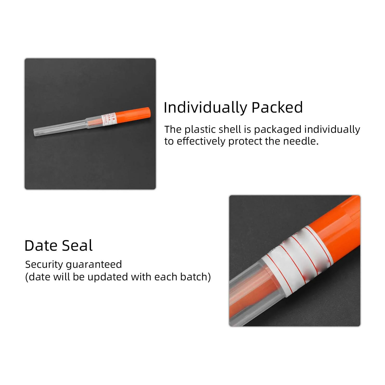Piercing Needles with Tube for Nose Ear Body Piercings Stainless Steel Catheter Piercing Needles Tattoo Piercings Tool