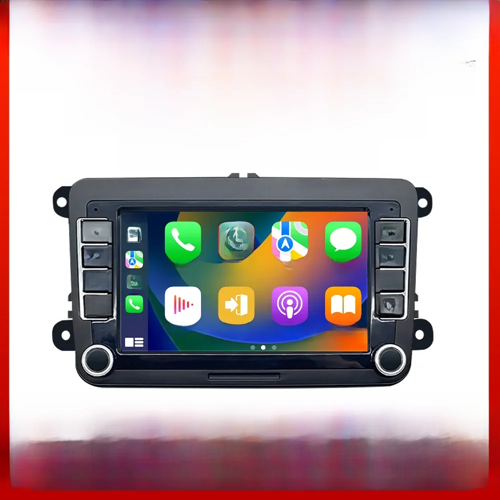 Rádio automotivo sem fio carplay android auto para volkswagen vw amarok eos multivan t5 scirocco