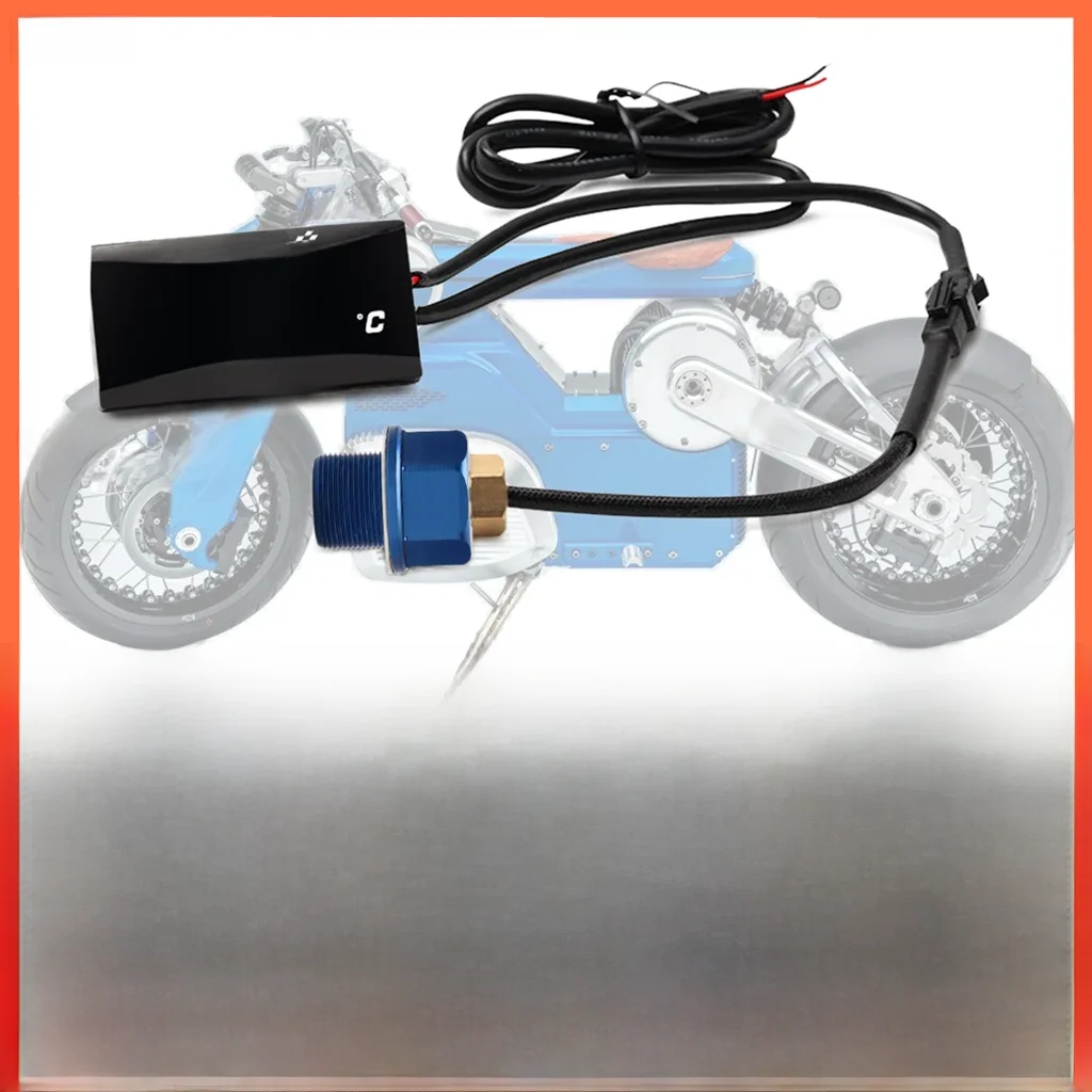KOSO olietemperatuurmeter motorfiets universele olietemperatuursensor LCD digitaal scherm minimeter - afbeelding 2