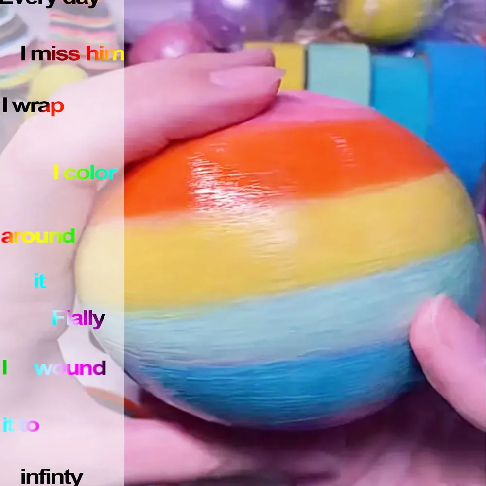 1pc Adhesive Tapes Sticky Ball Tape Colorful Stress Relaxing Duct Tape Toy Party Pearlescent Macaroon Tape