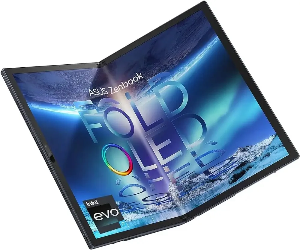 Новое предложение ZenBook 17-дюймовый складной OLED-ноутбук, сенсорный экран 17,3 дюйма 4:3, настоящий черный дисплей 500, Платформа Intel Evo: Core i7