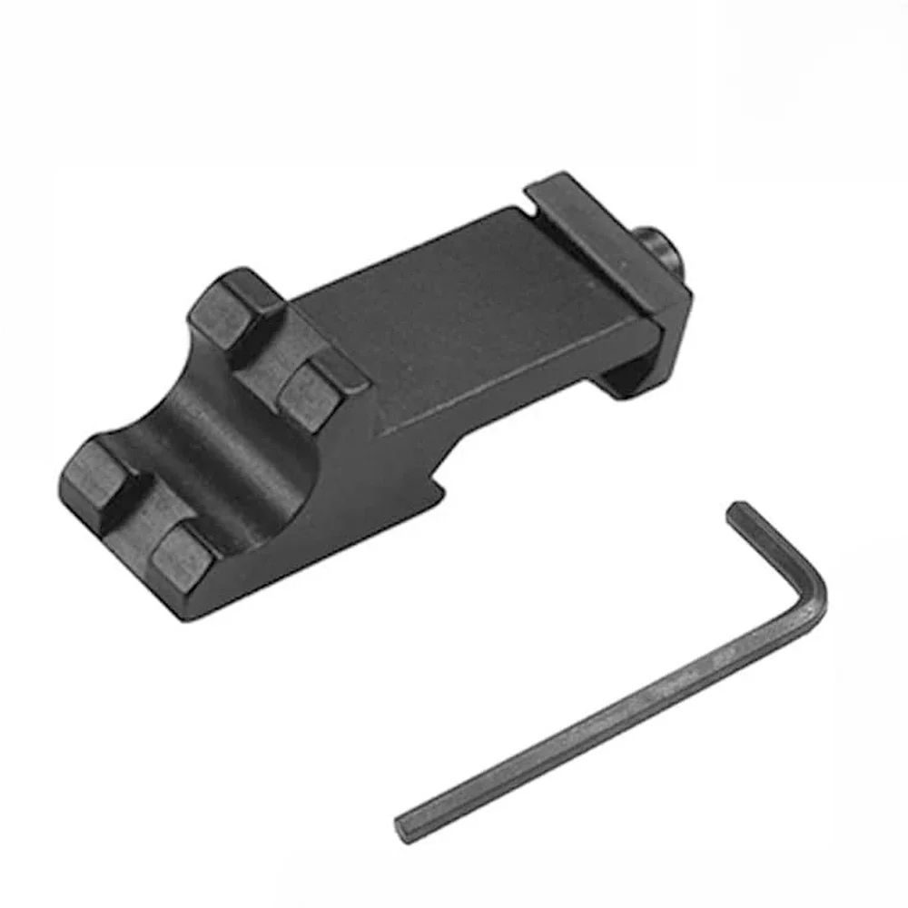 Adaptateur latéral décalé à montage d'angle de 45 degrés, Rail Picatinny de 20mm, lampe de poche tactique, portée Laser, pour fusil de chasse Caza