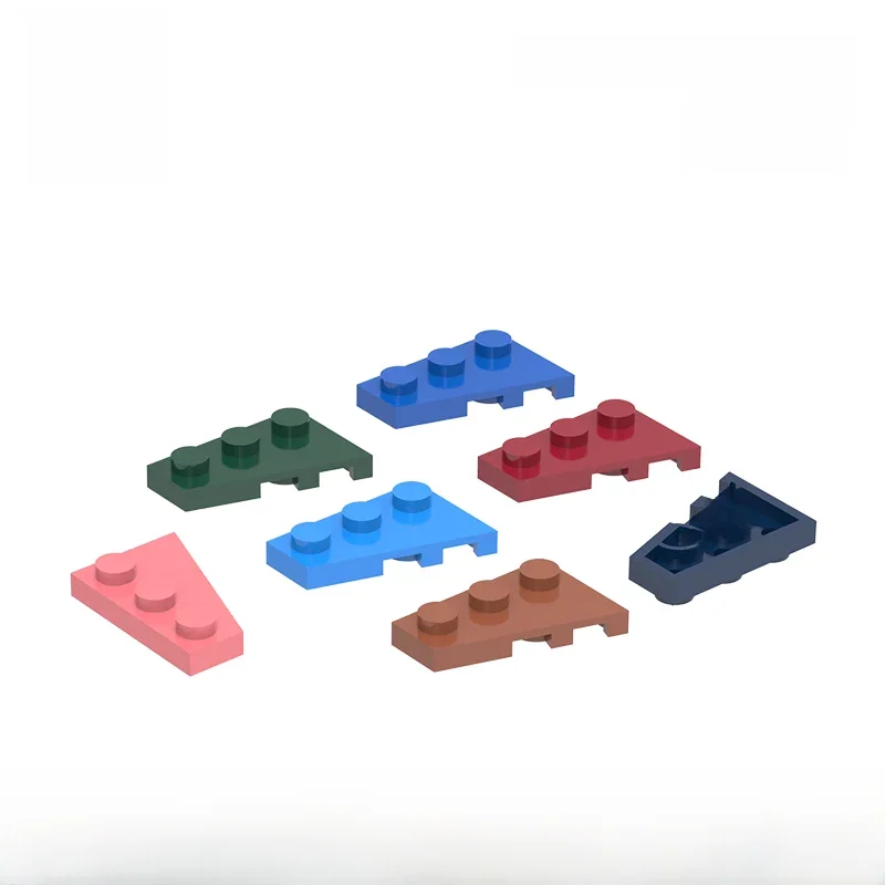 Wange 156 pièces/lot 43723 2x3, blocs de construction de plaque compensée gauche, accessoires MOC compatibles avec les briques, jouets pour enfants, boîte cadeau