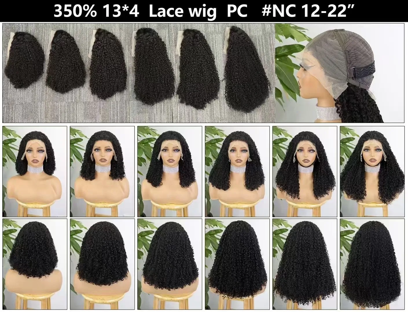 Pixie Wig rambut manusia keriting Wig 350% alami ketebalan 13x4 Wig rambut keriting memantul renda depan rambut manusia gelombang air Wig Bob untuk wanita