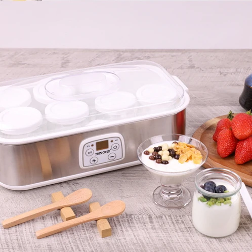 Máquina de Yogurt casera, botella de vidrio con temporizador, control de temperatura, KY-D3081OY