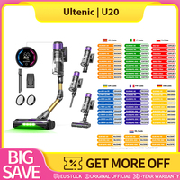 Ultenic U20 Cordless Stick Vacuum, 55,000Pa Suction, 1.5L Dustbin, 60-Min Runtime, 65cm Bendable Wand, 7-Stage Filtration, Dynamic Interactive Display, One-Touch Operation, Reach Every Corner, 2200mAh Battery capacity, 600W Motor,Specialized Cleaning Tool