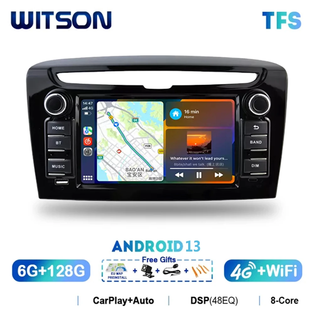 

Witson android 13 auto stereo für lancia ypsilon 2011-2015 carplay navi multimedia autoradio gps wifi fahrzeug kopfe inheit