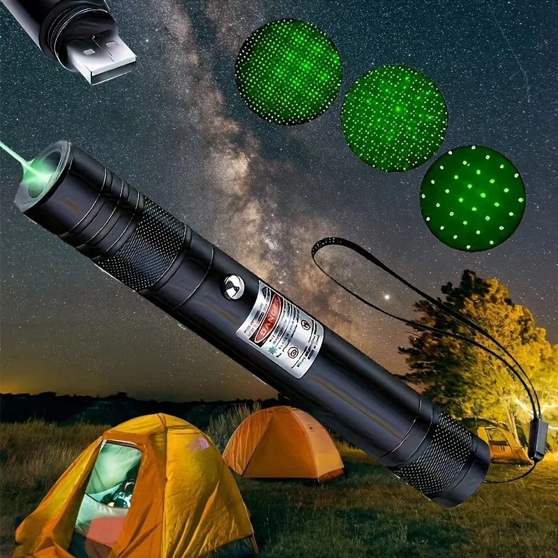 1 PCS Green Laser Pointer Flashlight Engineering Pen for Night, Outdoor Activities, Camping, and Gifting