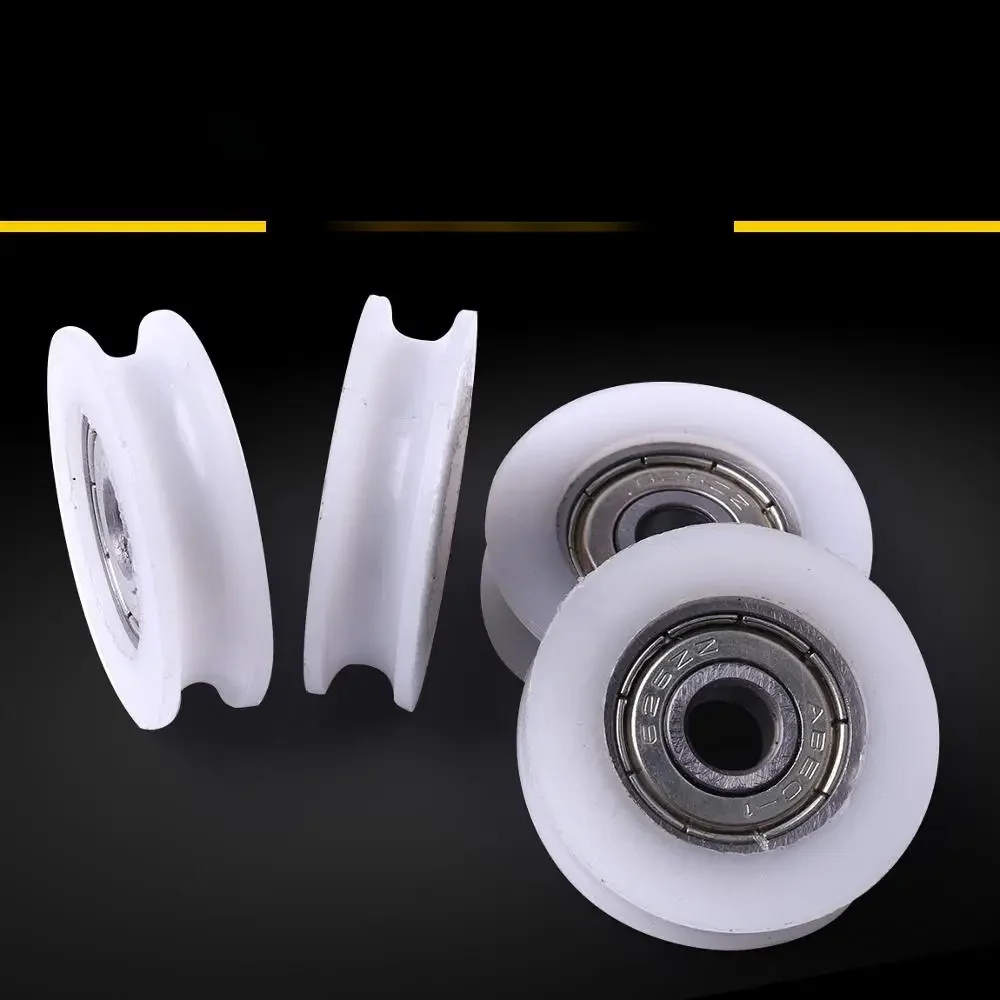 4 PCS 4mm 5mm 6mm 8mm Łożysko kulkowe koła pasowego U z głębokim rowkiem stosowane w systemach ruchu liniowego szyn kolejowych Łożysko kulkowe — zdjęcie 2