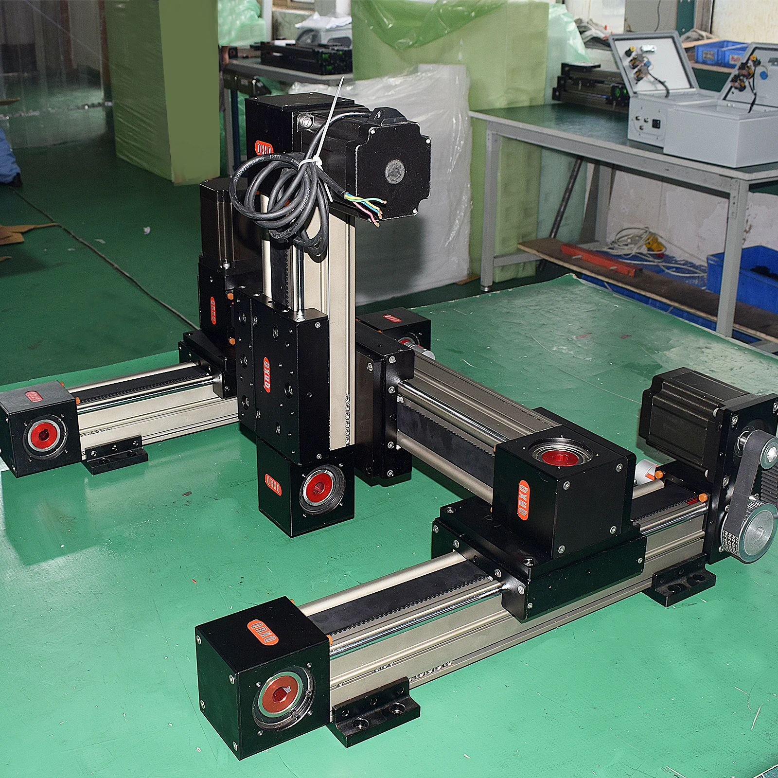 QRXQ RXP80 Heavy Load Guide 100mm 200mm 300mm Rail Linear Stage Actuator Belt Driven Linear Guide Belt Driving Linear Guide Rail