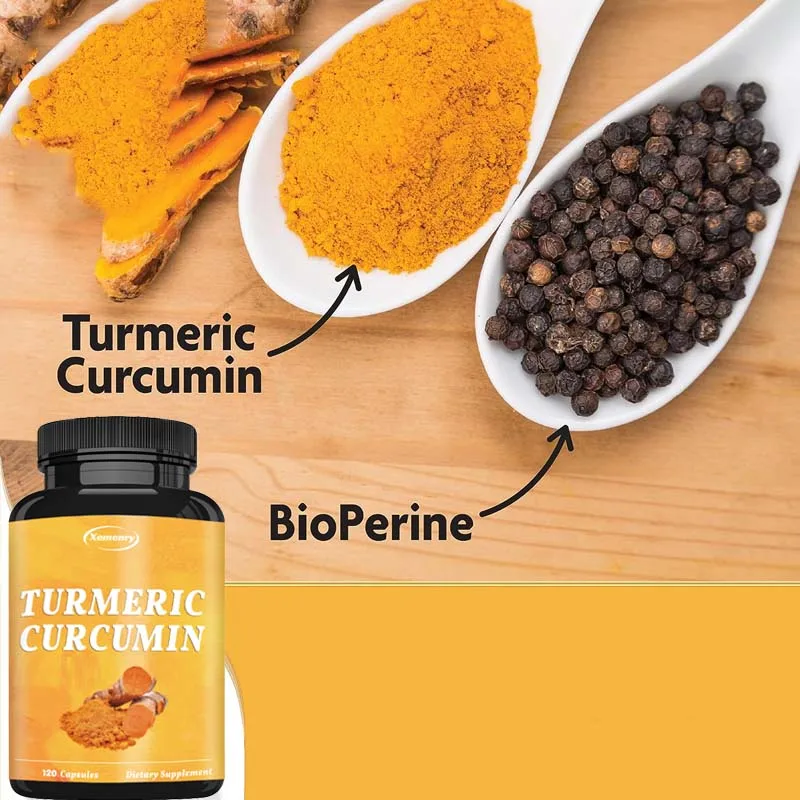 Turmeric Curcumin Capsules - with 95% Curcuminoids - for Joint, Digestive & Immune Support, Antioxidant - 120 Capsules