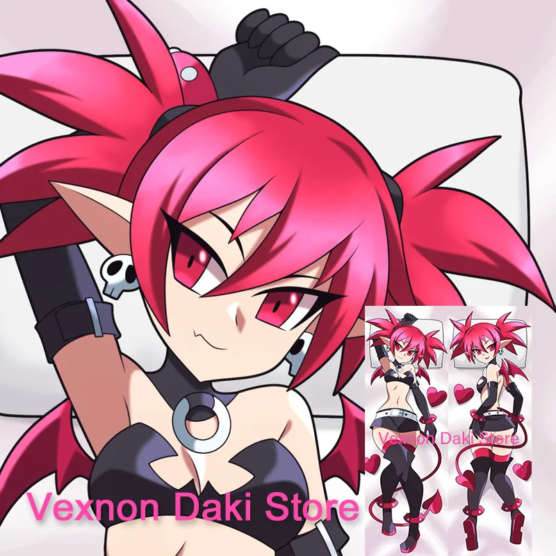 

Dakimakura Etna Disgaea Anime Double Sided Print Life Size Body Pillow Cover Pillowcase