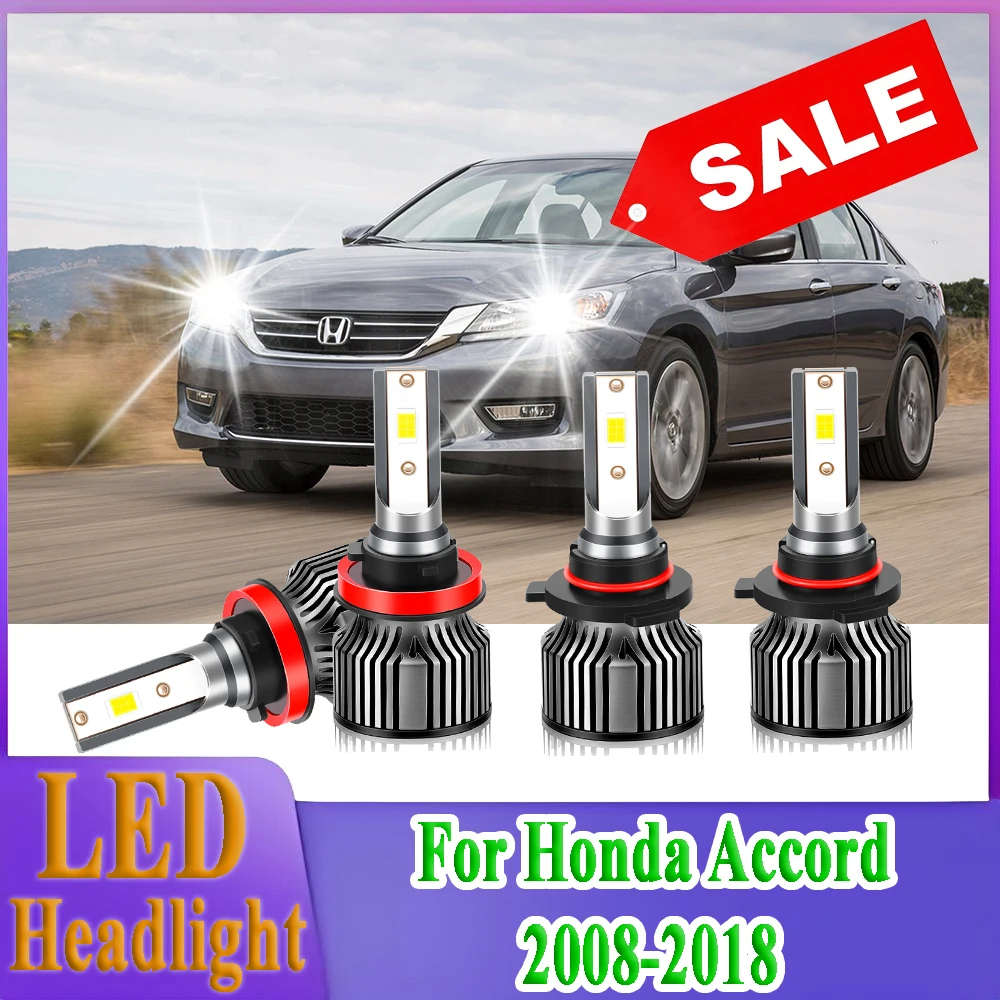 

40000LM Canbus Car Lights 240W Auto Headlamps 12V 6000K Plug And Play For Honda Accord 2008-2012 2013 2014 2015 2016 2017 2018