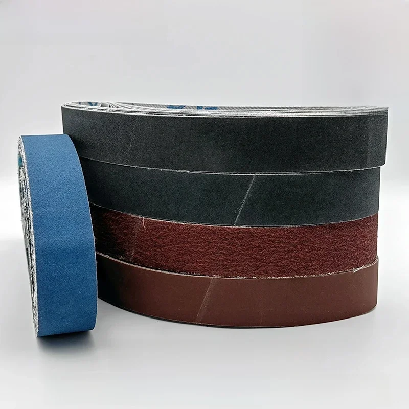 5 szt. Taśma szlifierska 30x533 mm. Taśma ścierna 1,2 "x 21". Taśma szlifierska 533 mm P60-600 do szlifowania wiertarki i polerowania drewna i metalu — zdjęcie 2