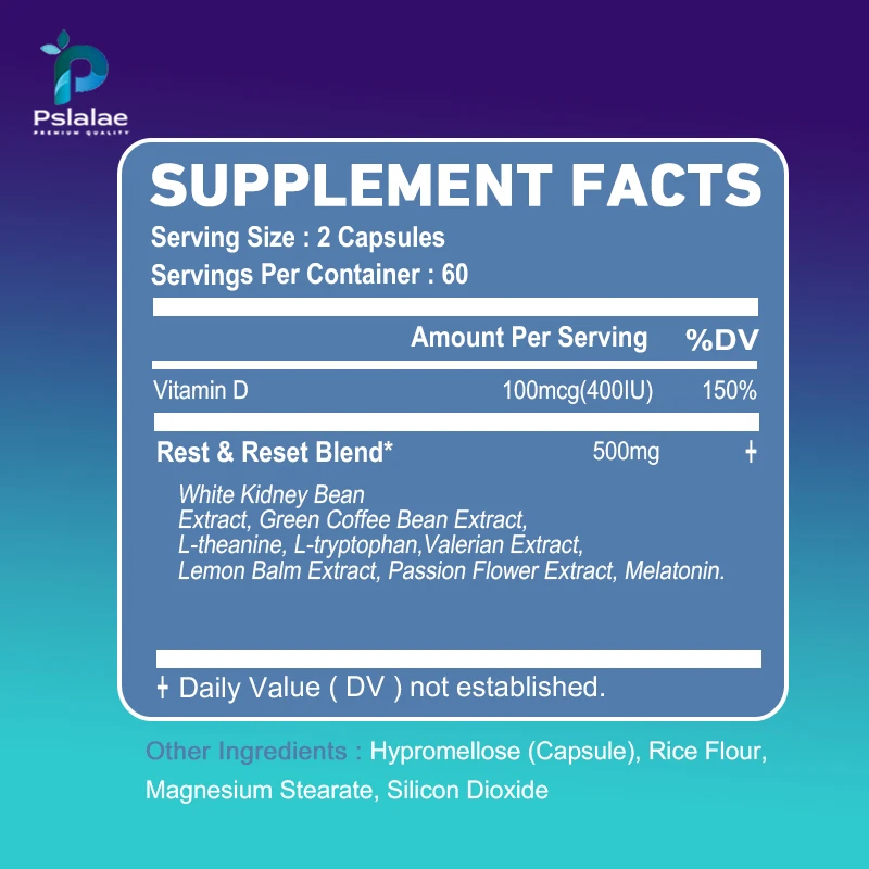 دعم التمثيل الغذائي الليلي ، يحتوي على خلاصة حبوب البن الخضراء وحبوب الكلى البيضاء لتسريع عملية التمثيل الغذائي ، كبسولات