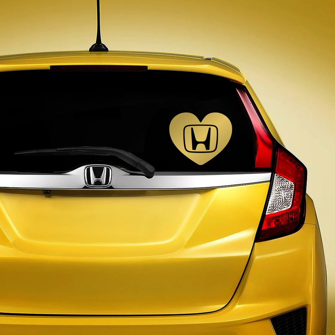 Car sticker for I love Honda, auto vinyl sticker for Honda heart