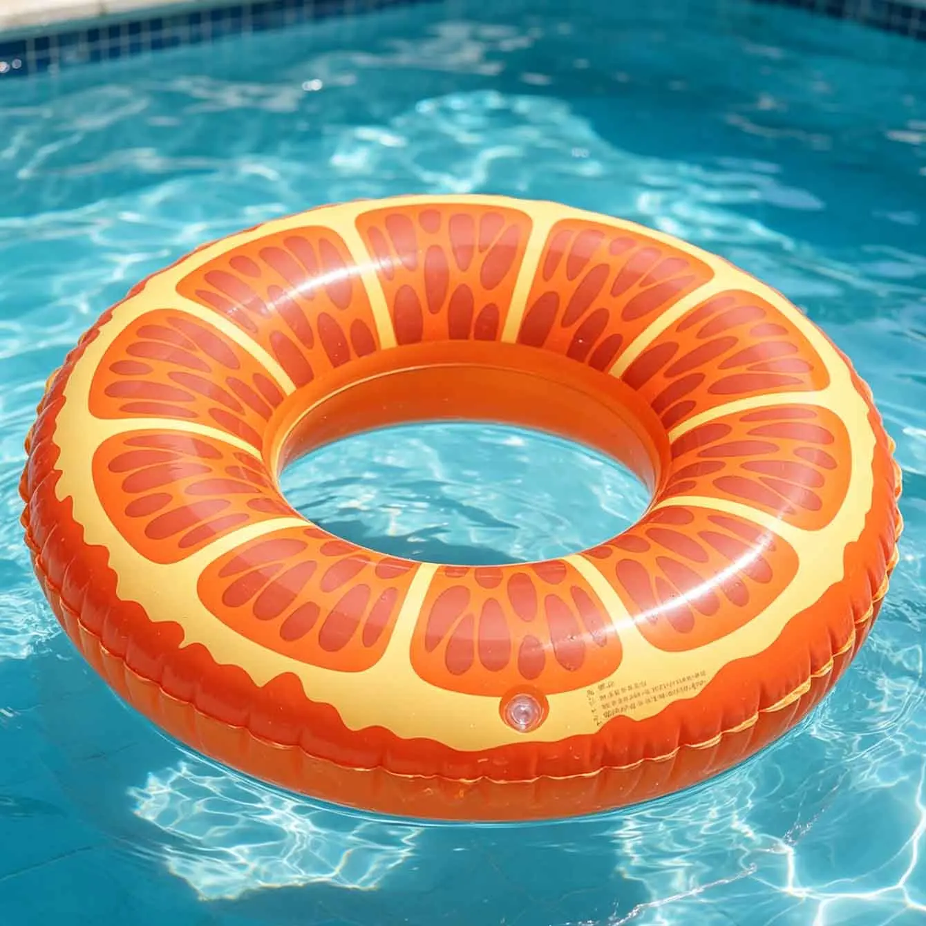 1PC Orange Slice Inflatable Swim Ring Pools Floats Tube PVC Swimming Ring for Beach Pool Summer Water Fun view 4