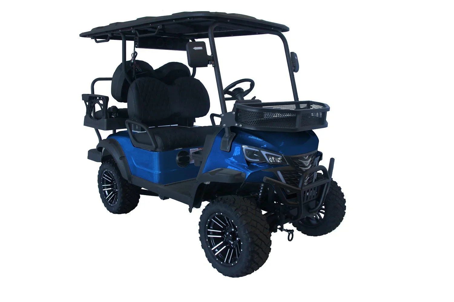Promo Sales Quality New Design High Payload Capacity 4 Passenger Blue Street Legal 4x4 Drive Electric Golf Cart. ON Stock Ready for Shipping