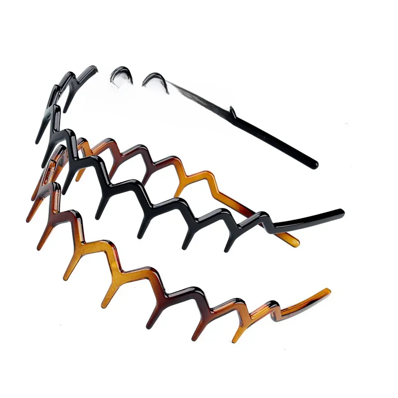 Lot de 2 peignes à cheveux antidérapants en plastique pour femmes et filles, bandeaux décoratifs, accessoires de mode pour cheveux