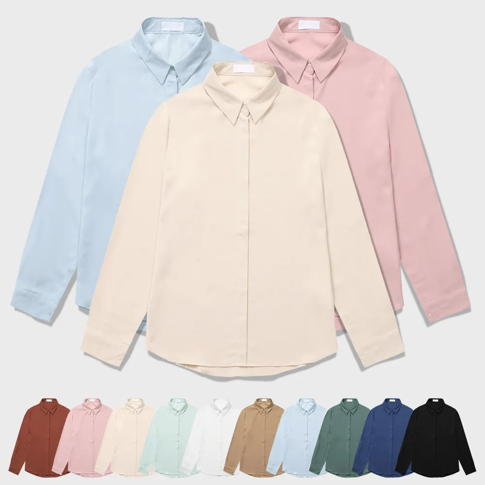 Women Shirt Blouses Big-size Long-sleeved Shirt Southern Fit Casual Blouses Korean Women Blouses