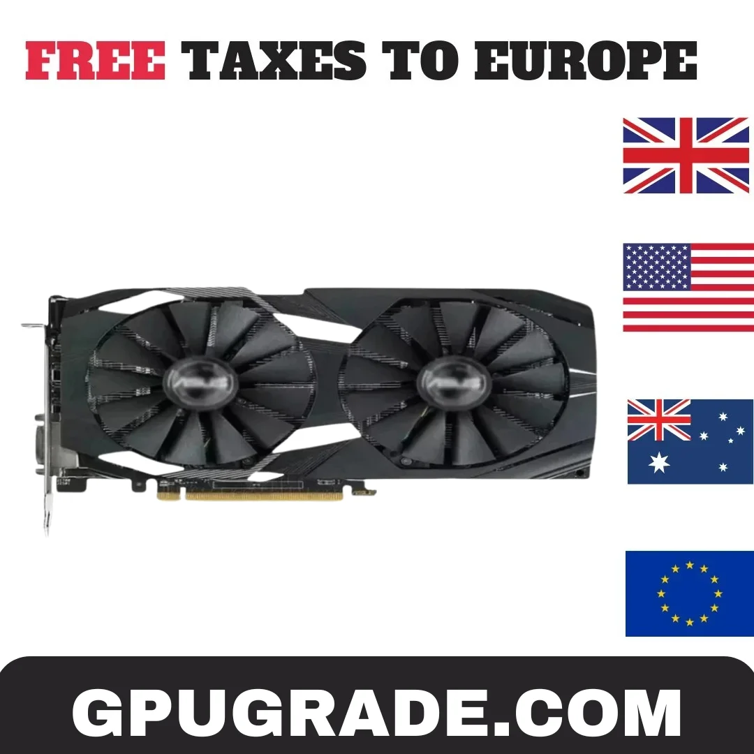 2024 Used ASUS Graphics Cards RX 580 8GB GDDR5 Mining GPU Video Card 256Bit Computer RX580