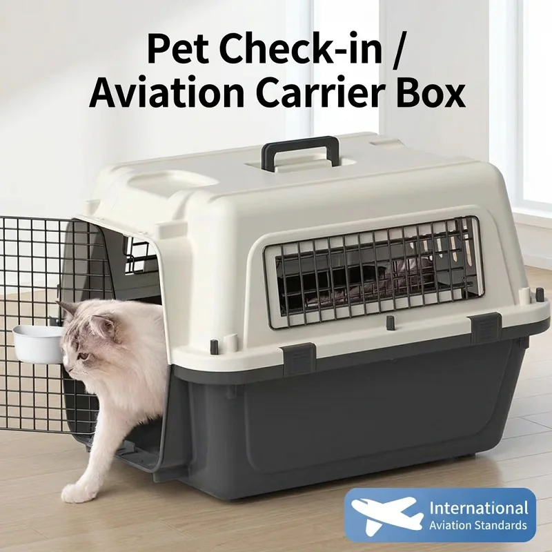 IATA-Approved Pet Travel Carrier – Airline Cat & Dog Transport Cage 4
