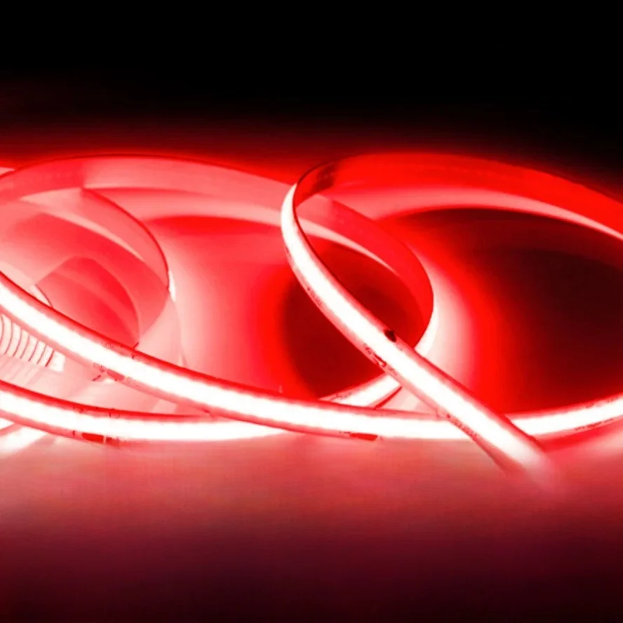 Bande lumineuse LED COB multicolore, 10-1m, 220V, Flexible, IC intelligent, pas besoin de pilote, haute luminosité, 240 LED, éclairage linéaire RA95