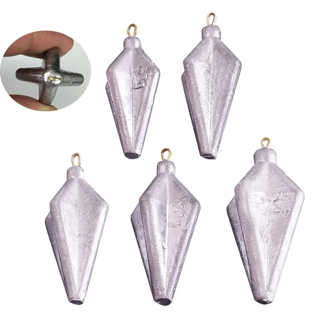2 pièces 150g 120g 100g 80g 60g poids de pêche plombs métal losange plat pendentif pêche plombs pêche en mer plomb chute Shots