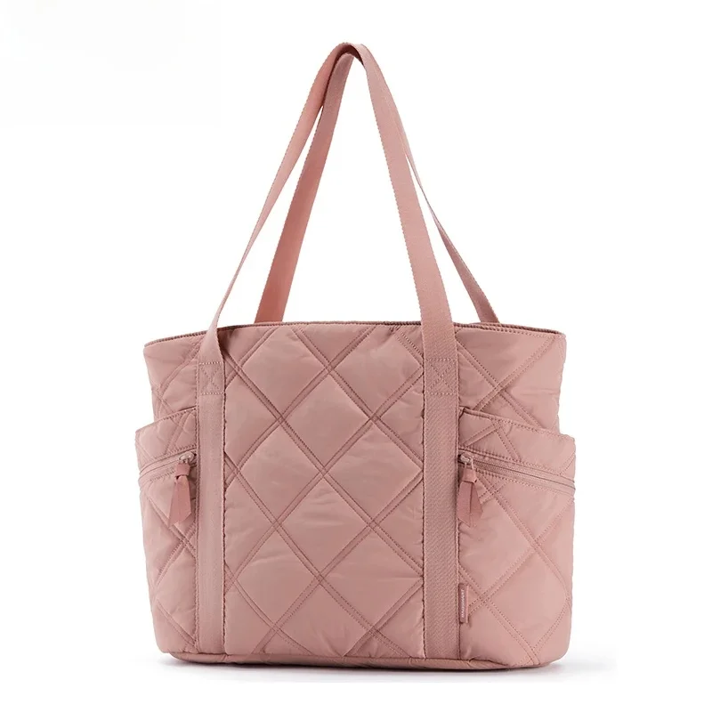 BAGSMART Tote Bag for Women, Puffer Tote Bag with Zipper Travel Essentials Quilted Nurse Bag Carry On Bag Gifts for Women — zdjęcie 2