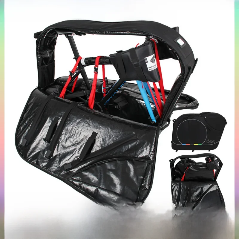 AliExpress NOOYAH Bike Travel Bag Bicycle Transport Bag Road Bike Case Air Flight No Need to Remove the Handlebar Suitcase Bike Accessories