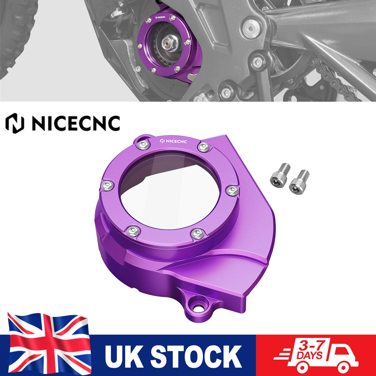 

(UK US Stock) For 2025 Surron Light Bee X Motor Cover Electric Dirt Bike Motor Belt Pulley Protector For Sur-Ron Light Bee S L1E