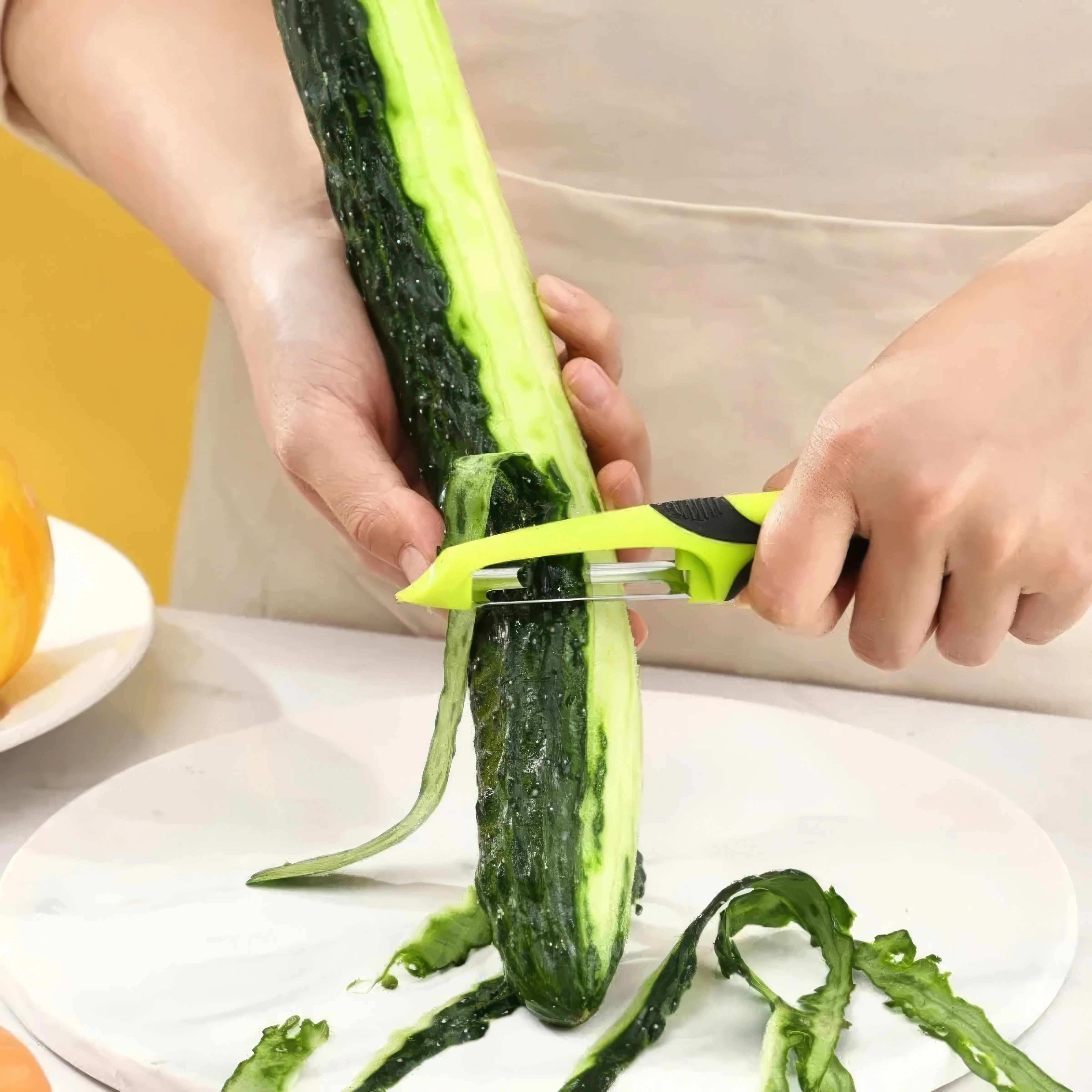 

1 Green Peeler, Non Slip Grip, Suitable for Both Left and Right Hands, Suitable for Peeling Carrots, Potatoes, and Melons