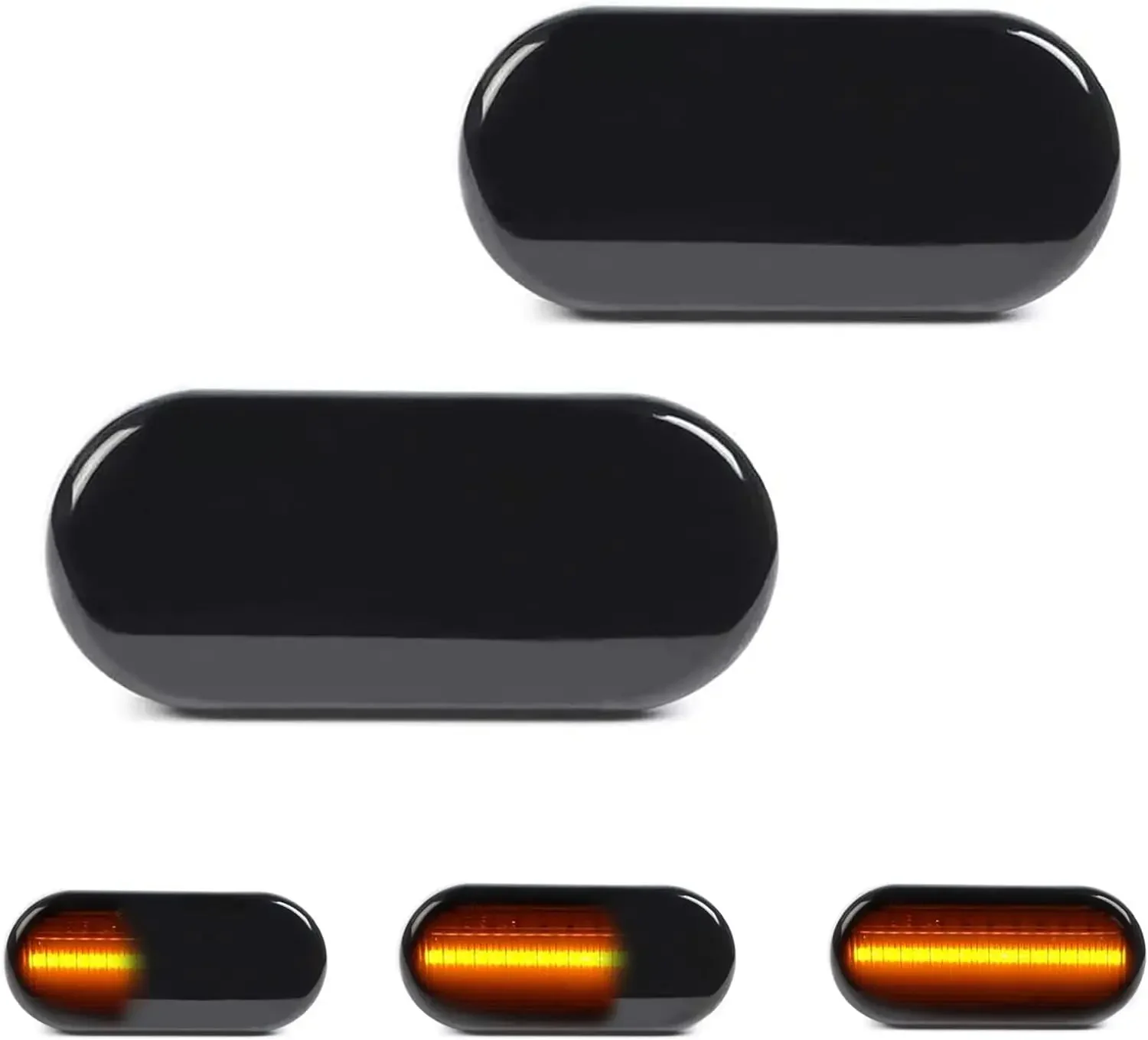 2X LED marqueur latéral dynamique clignotant indicateur pour VW Bora Golf 3 4 MK4 Jette Lupo Passat Z2 3BG Polo SB6 SEAT Ibiza T5