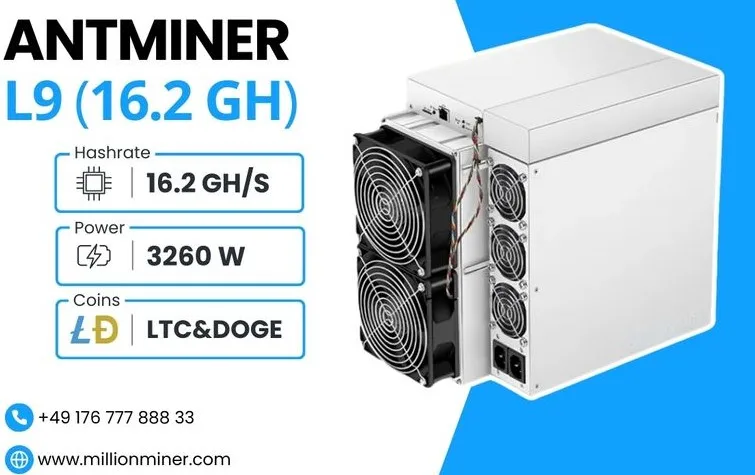 SO PERFECT Bitmain Antminer L9 16G 3360W Litecoin Dogecoin Bells Miner