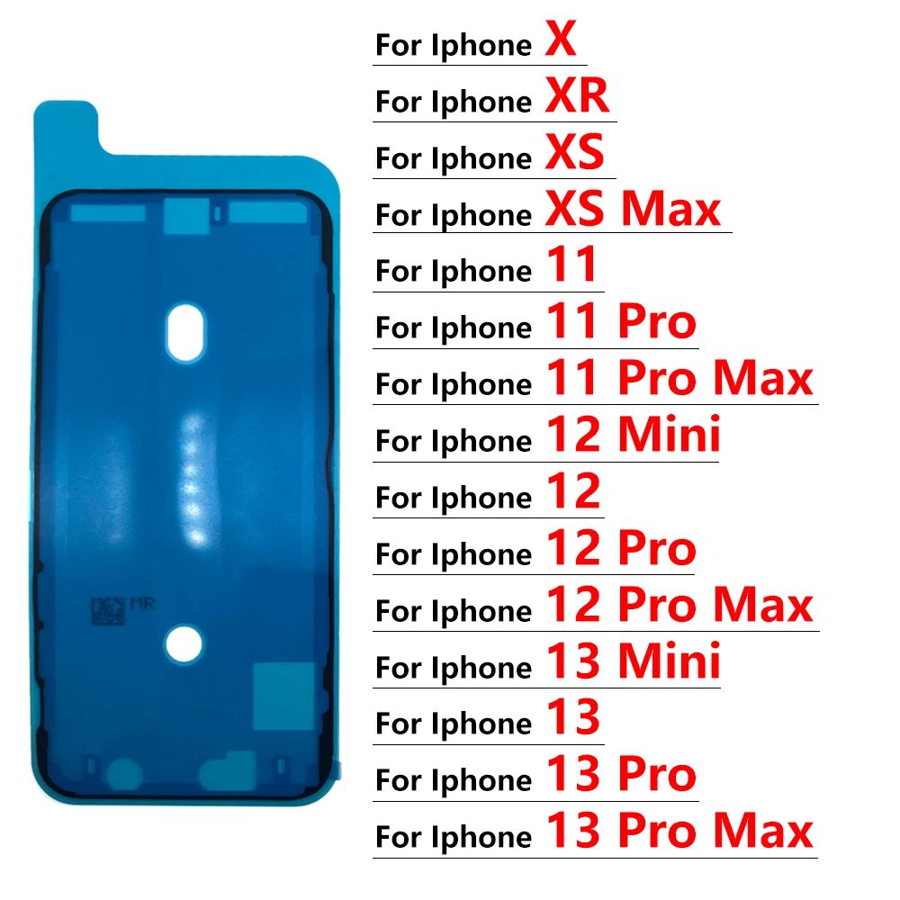 

Водонепроницаемая наклейка для iPhone 13 12 11 Pro Max X XR XS Max, уплотнительная лента для ЖК-экрана, клей, ремонт