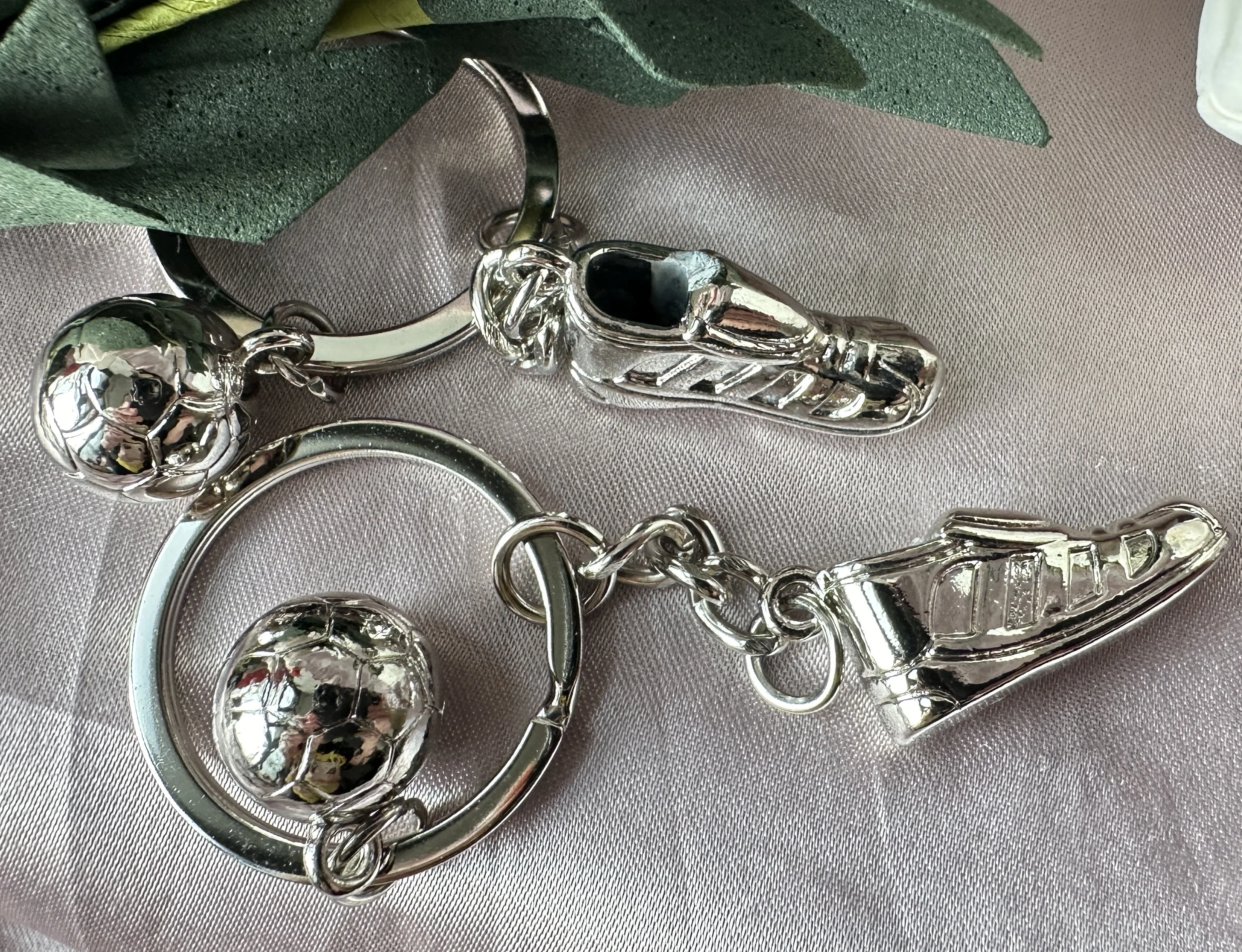 

Брелок для ключей KKAYLEE Бадминтон Серебряный