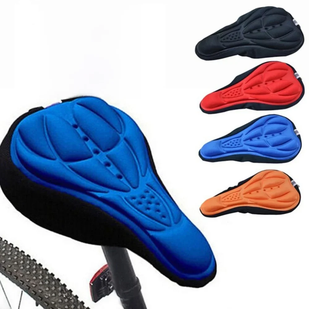 AliExpress New 3D Soft Bicycle Saddle Soft Cover Comfort Breathable Sponge Foam Seat Cushion Cycling Seat Pad Mountain Bike Accessories