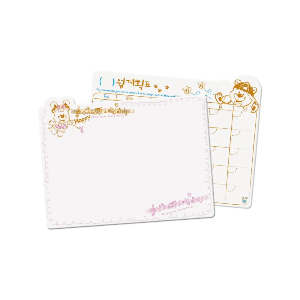 ไวท์บอร์ดบันทึกรายเดือนตารางปฏิทินกระดานดำมินิกระดานเขียนกระดานไวท์บอร์ดบ้านโรงเรียน