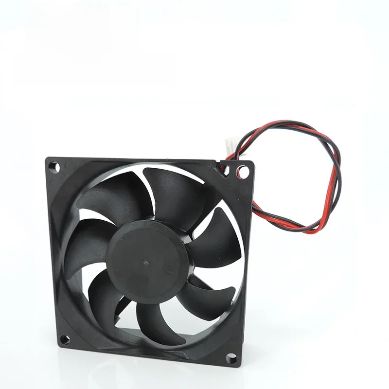 2pin dc 80mm 8025 80X80X25MM Wentylator chłodzący 5V/12V/24V DC Bezszczotkowy wentylator chłodzący 8025 Wentylator z łożyskiem olejowym — zdjęcie 2