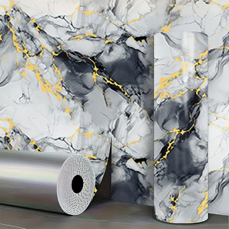 40CM Size Wall Tiles in Roll Washable Marble Self Adhesive Wallpaper for Wall Stickers for Home and Any Indoor Spaces Decoration
